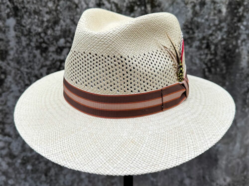 Medellin - Men White Panama Fedora Hat – American Hat Makers